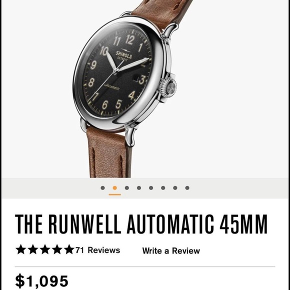 Brand new Shinola The Runwell Automatic. A gift I never wore it once. - Picture 3 of 4